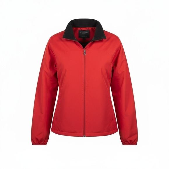 Ativa Women's XL Red Windbreaker Jacket Lightweight Full Zip Y2K - Picture 2 of 13